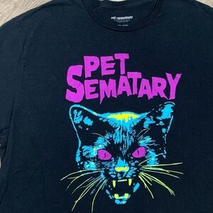 Pet Sematary Black Cat Horror Movie T-Shirt Stephen King